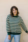 +Lydia Striped Knit Top in Hunter Green - Lettie Boutique