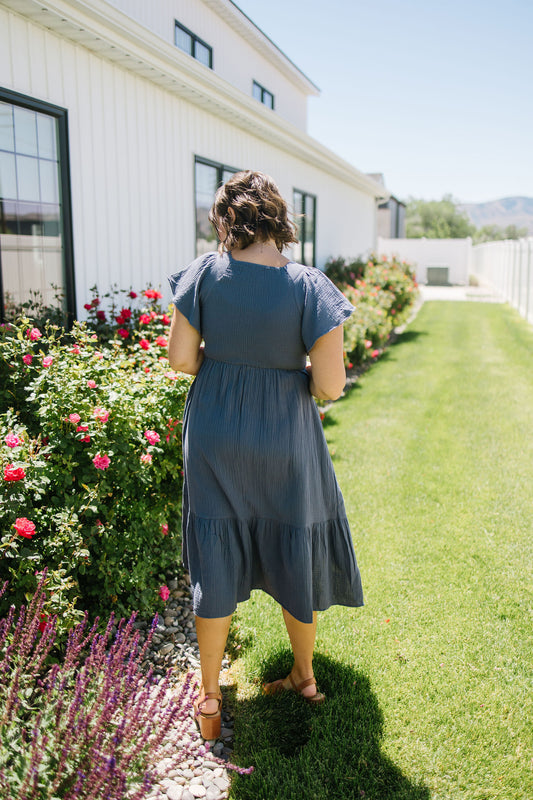 Kendall Smocked Midi Dress