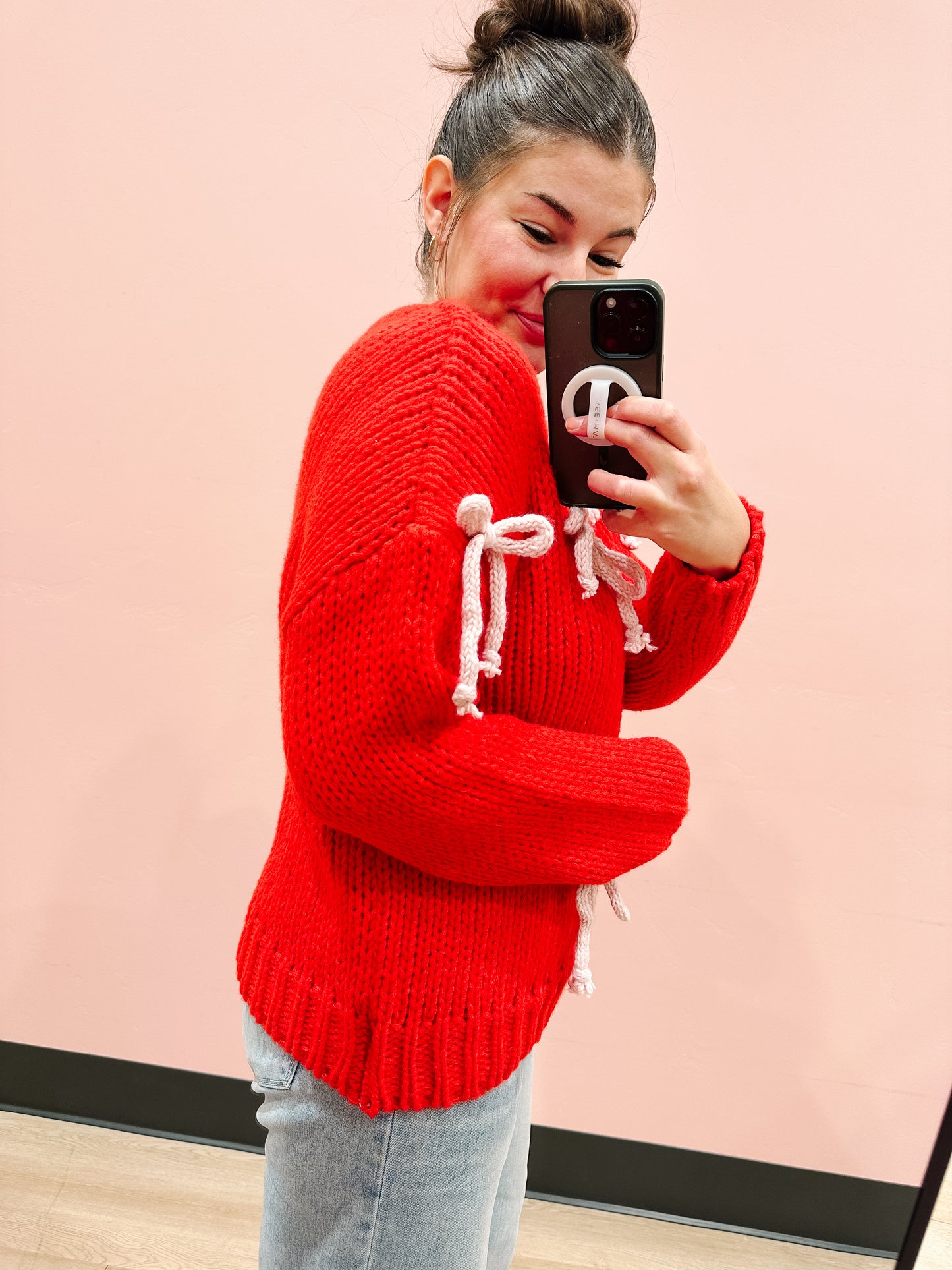 Delcy Knit Bow Sweater