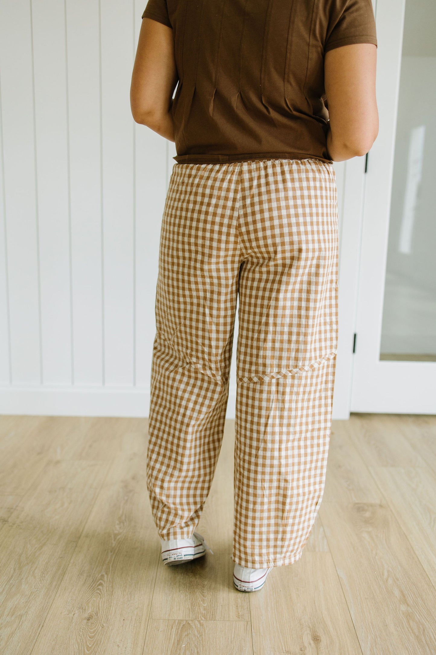 Tilly Gingham Barrel Pants