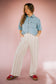 Nalany Striped Linen Pants