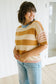 Cambria Striped Short Sleeve Sweater