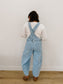 Inka Polka Dot Overalls in Denim - Lettie Boutique