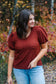 Hadley Puff Sleeve Top in Sienna