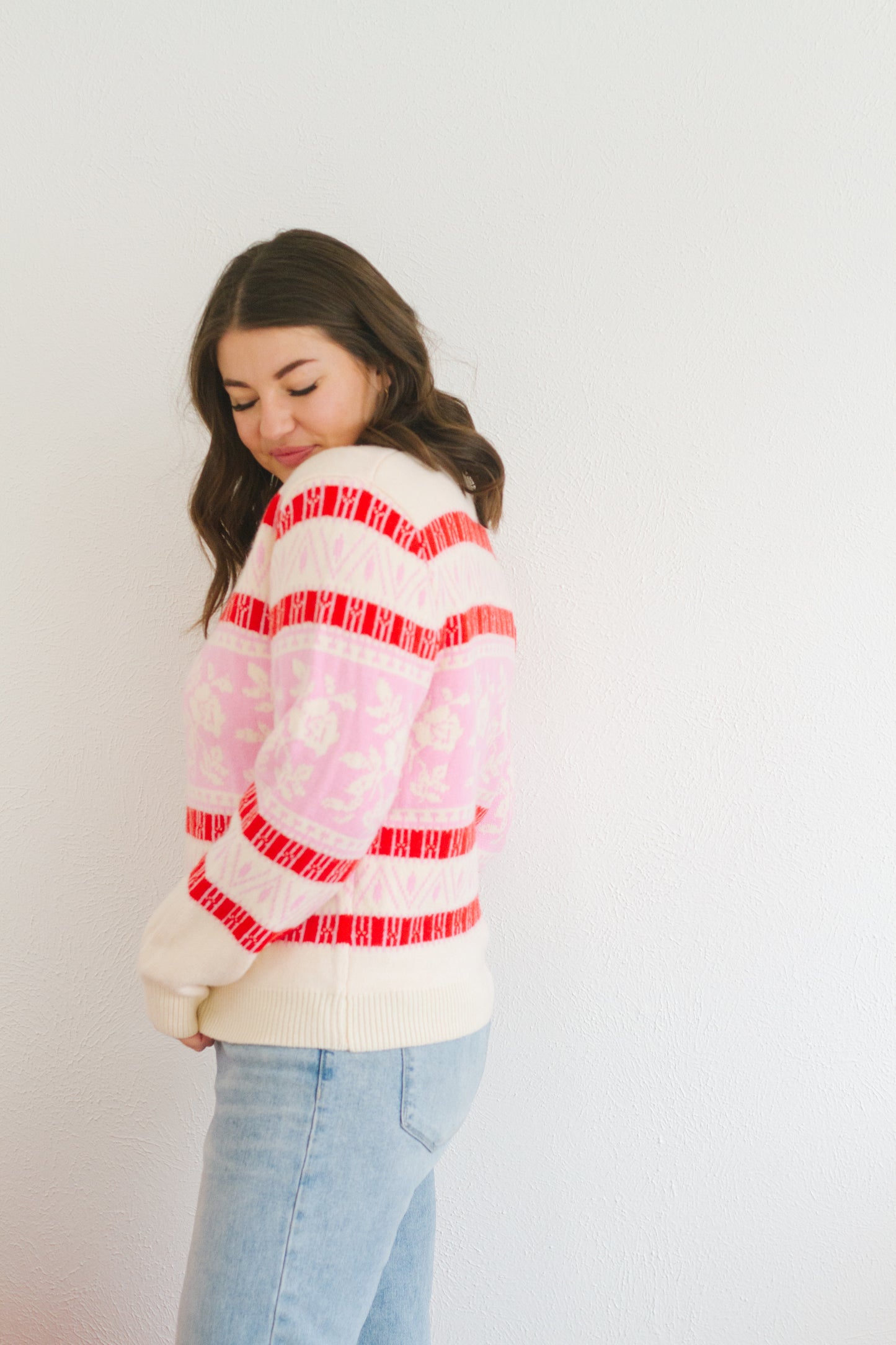 Jaci Floral Knit Sweater