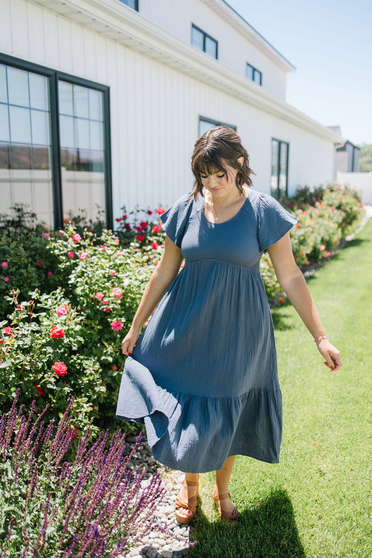 Kendall Smocked Midi Dress