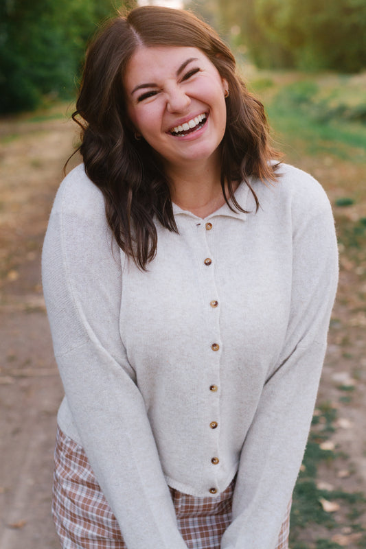 Bri Cardigan in Cream