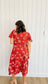 Lyra Embroidered Maxi Dress in Brick