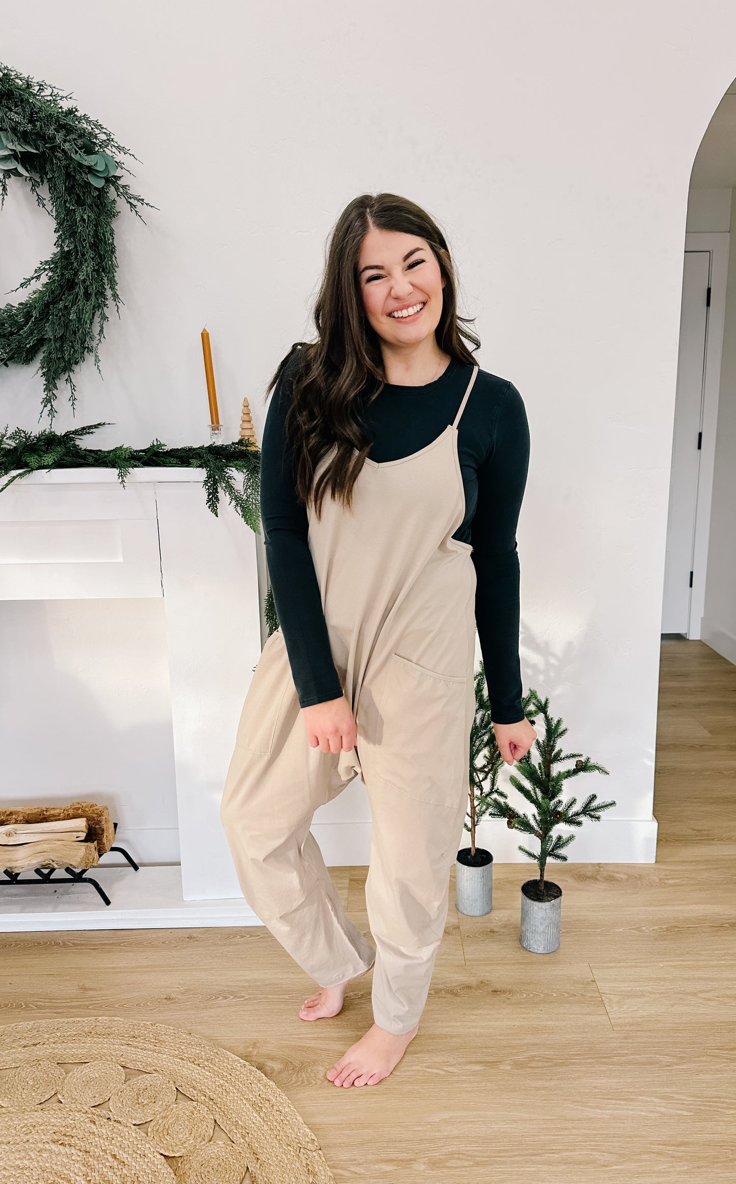 Melody Jumpsuit in Mocha