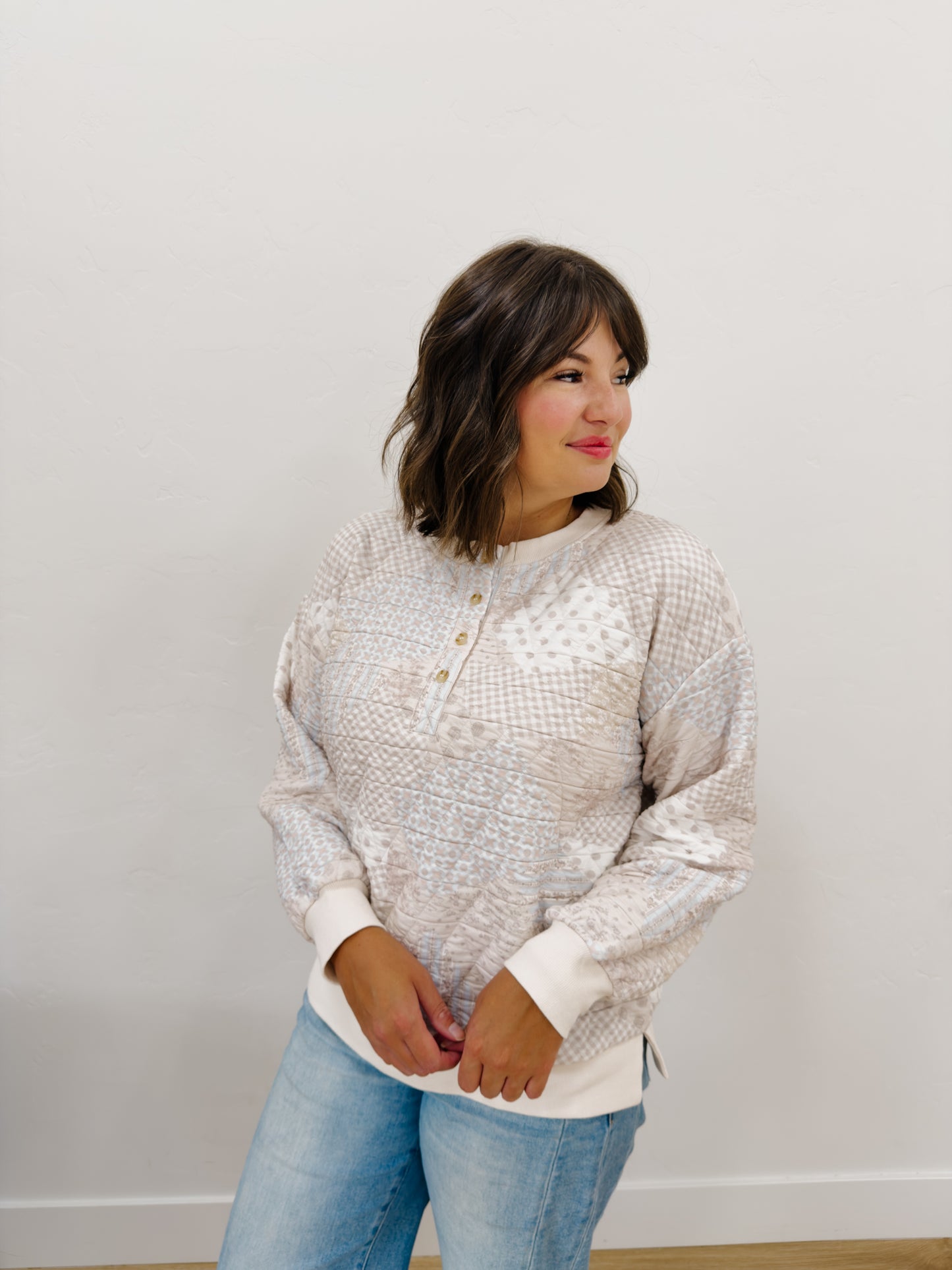 Sienna Quilted Pullover - Lettie Boutique