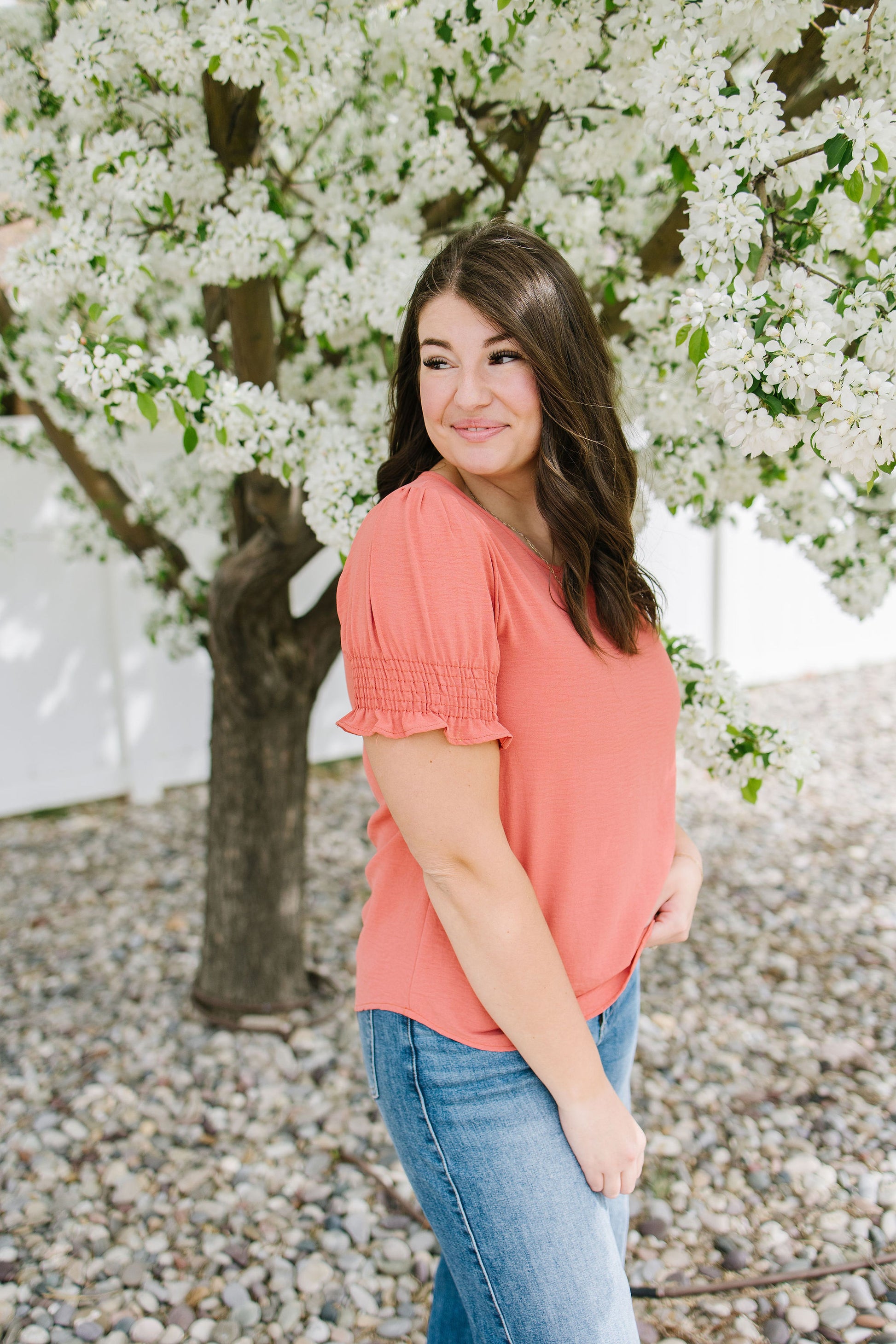 Callen Blouse in Terracotta - Lettie Boutique