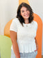 Marla Ruched Top in White