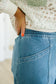 Lawson Drawstring Denim Pants