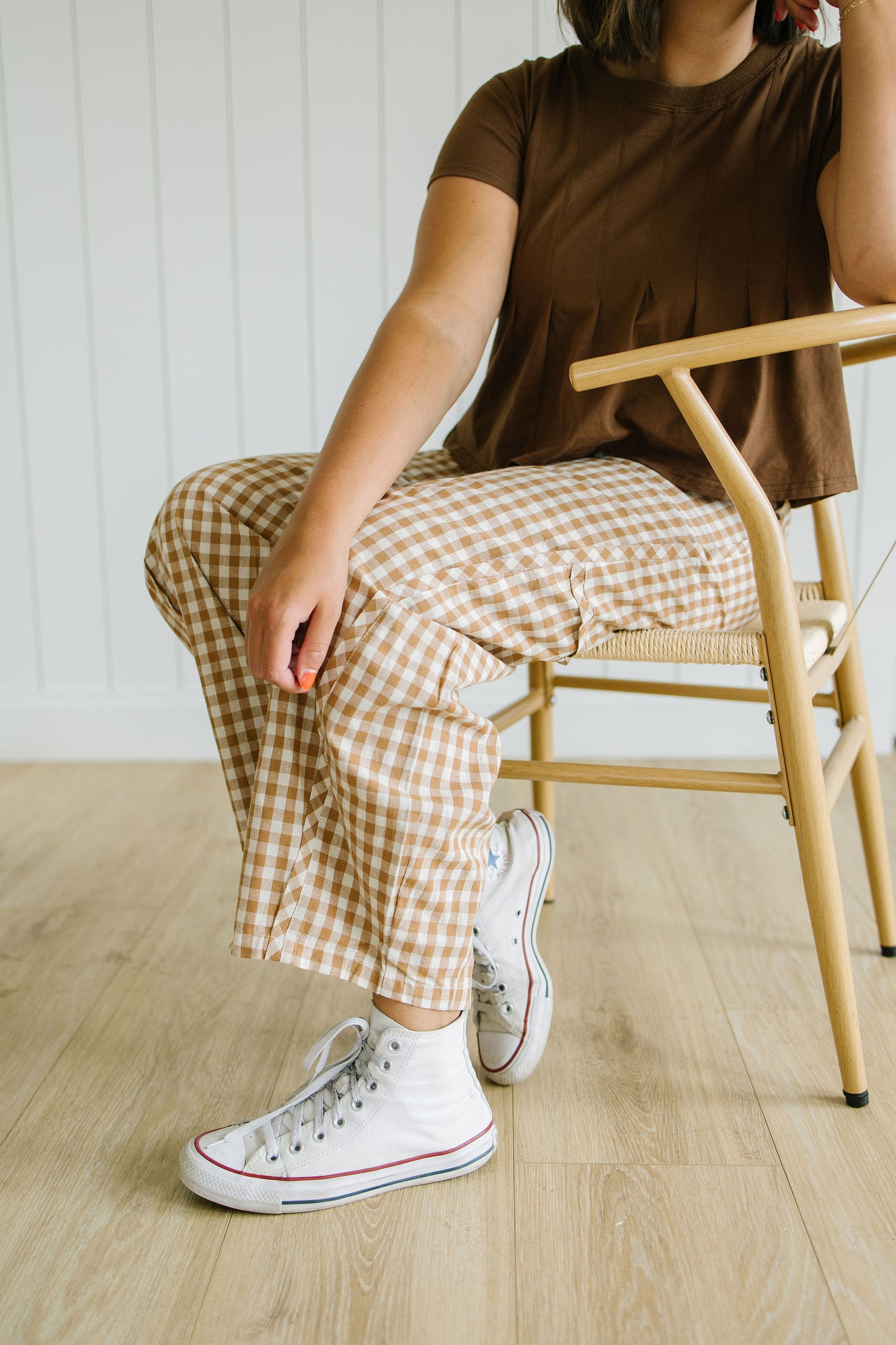 Tilly Gingham Barrel Pants