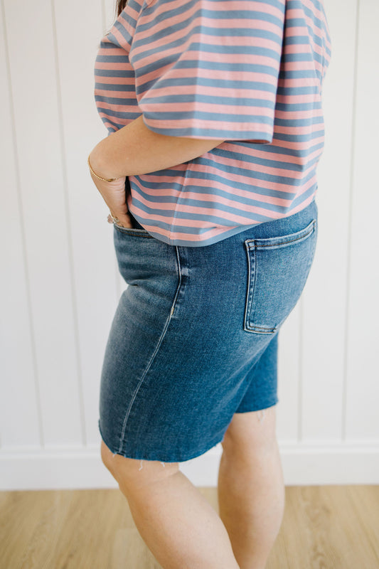 Cassian Denim Bermuda Shorts