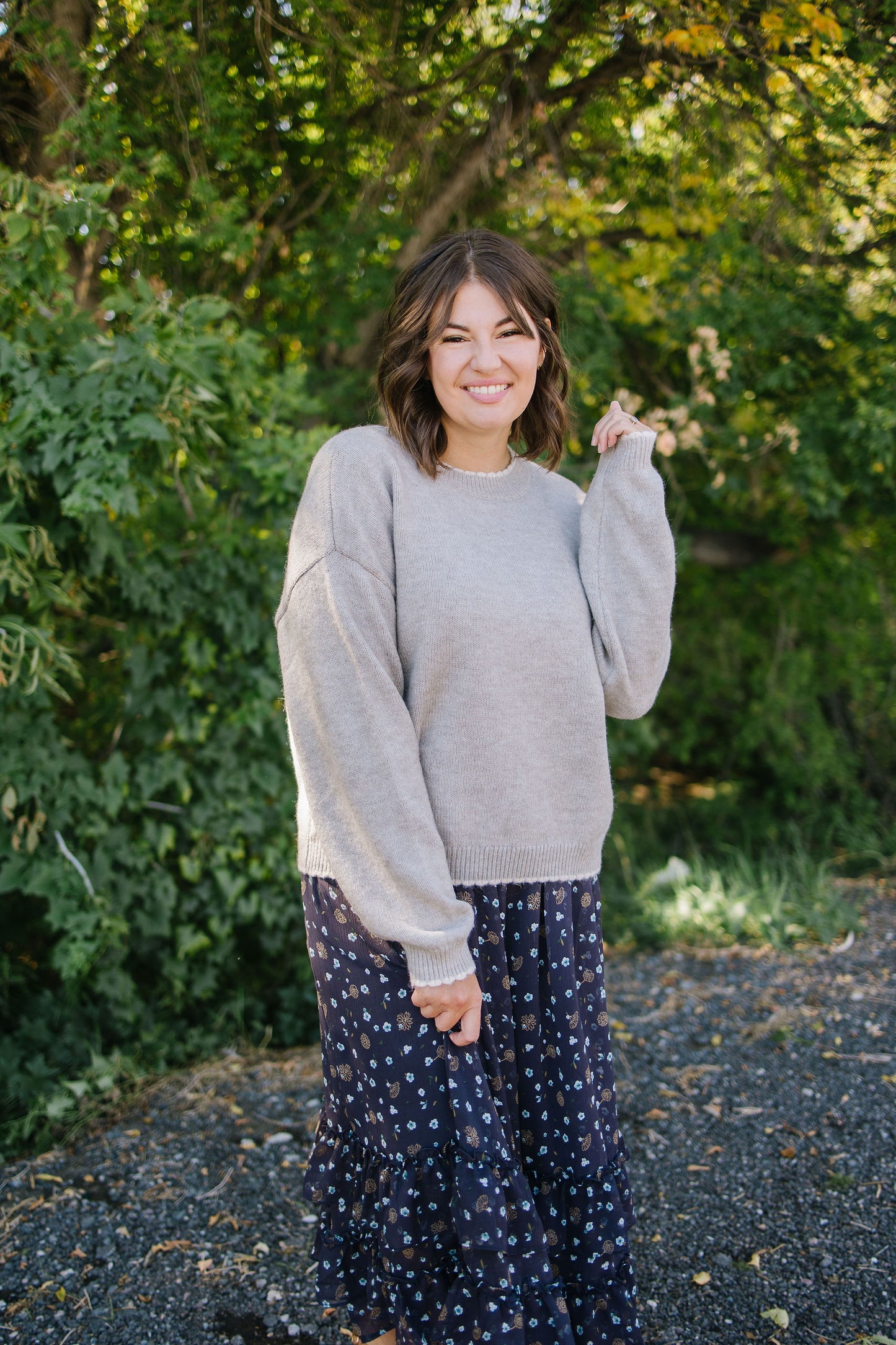 +Inez Scalloped Sweater - Lettie Boutique