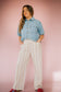 Nalany Striped Linen Pants