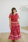 Kaydree Printed Maxi Dress in Red - Lettie Boutique