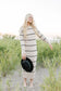 Jess Striped Sweater Maxi Dress in Natural