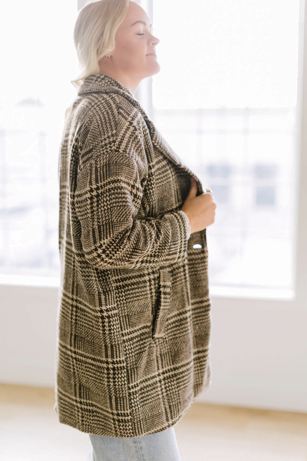 Lively Plaid Coat