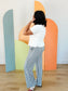 Jaylyn Striped Pants in Navy