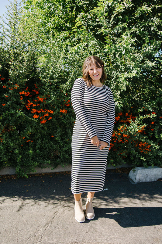 Cala Striped Midi Dress