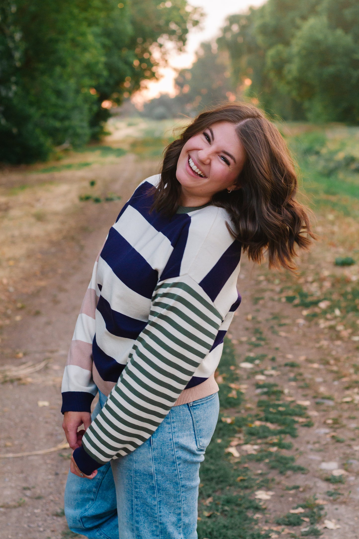 Karlie Stripe Sweater