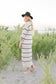 Jess Striped Sweater Maxi Dress in Natural