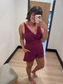 Munroe Swim Romper in Berry