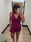 Munroe Swim Romper in Berry