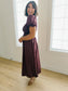 Autumn Plaid Dress in Burgundy