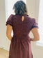 Autumn Plaid Dress in Burgundy