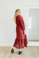 Belmont Maxi Tie Dress in Burgundy