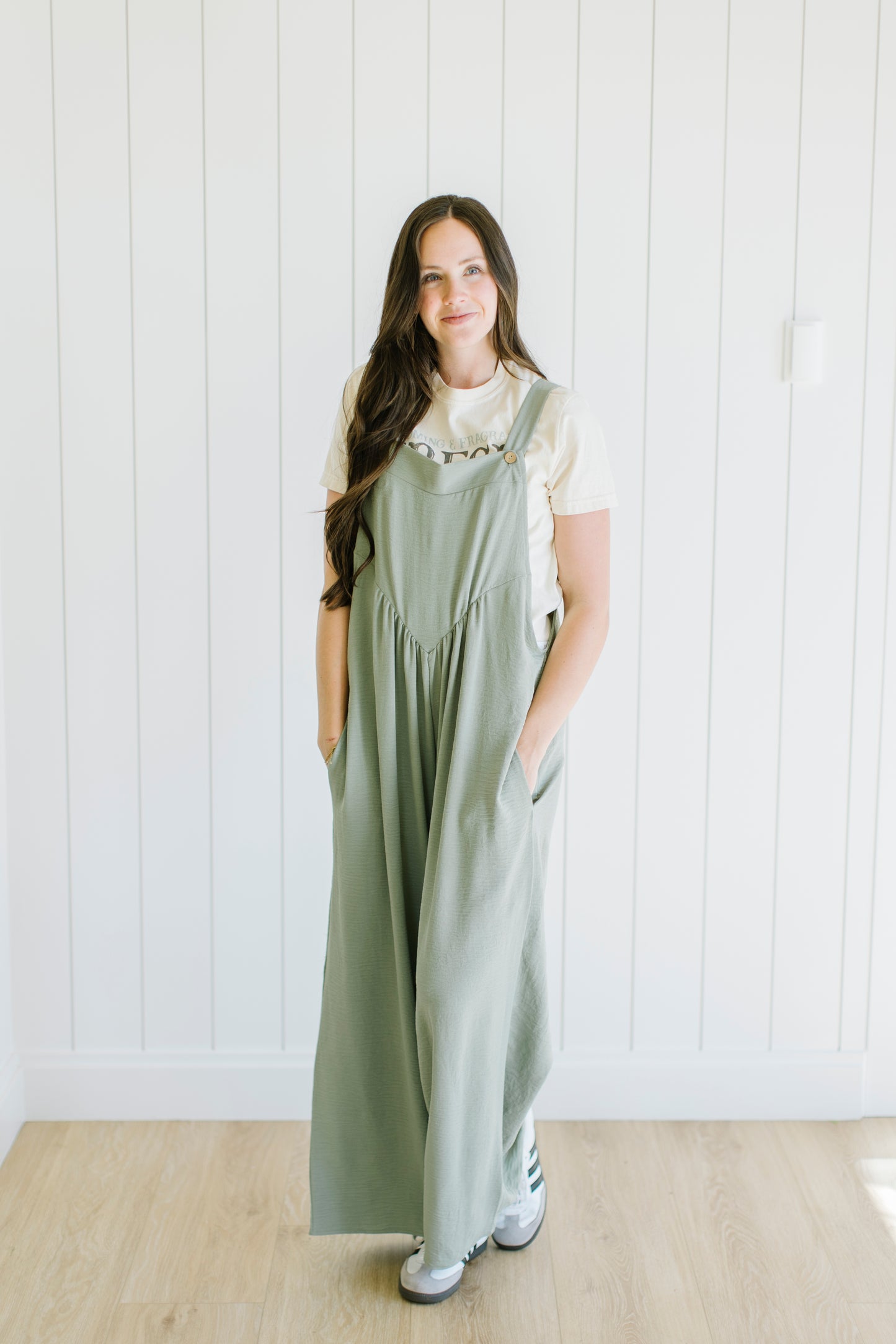 Lily Jumpsuit in Sage