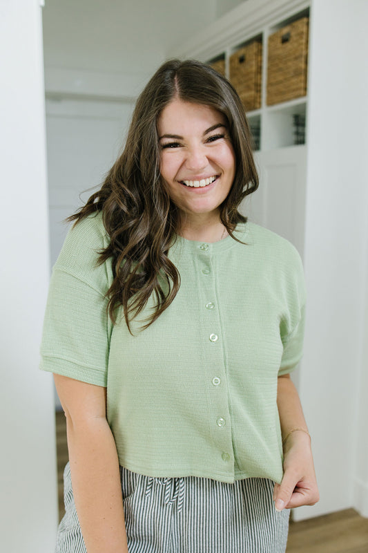 Monroe Cardigan in Sage - Lettie Boutique