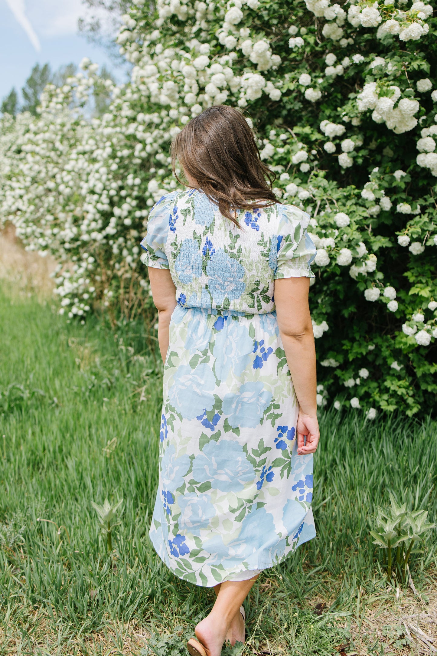 Chloe Smocked Midi Dress - Lettie Boutique