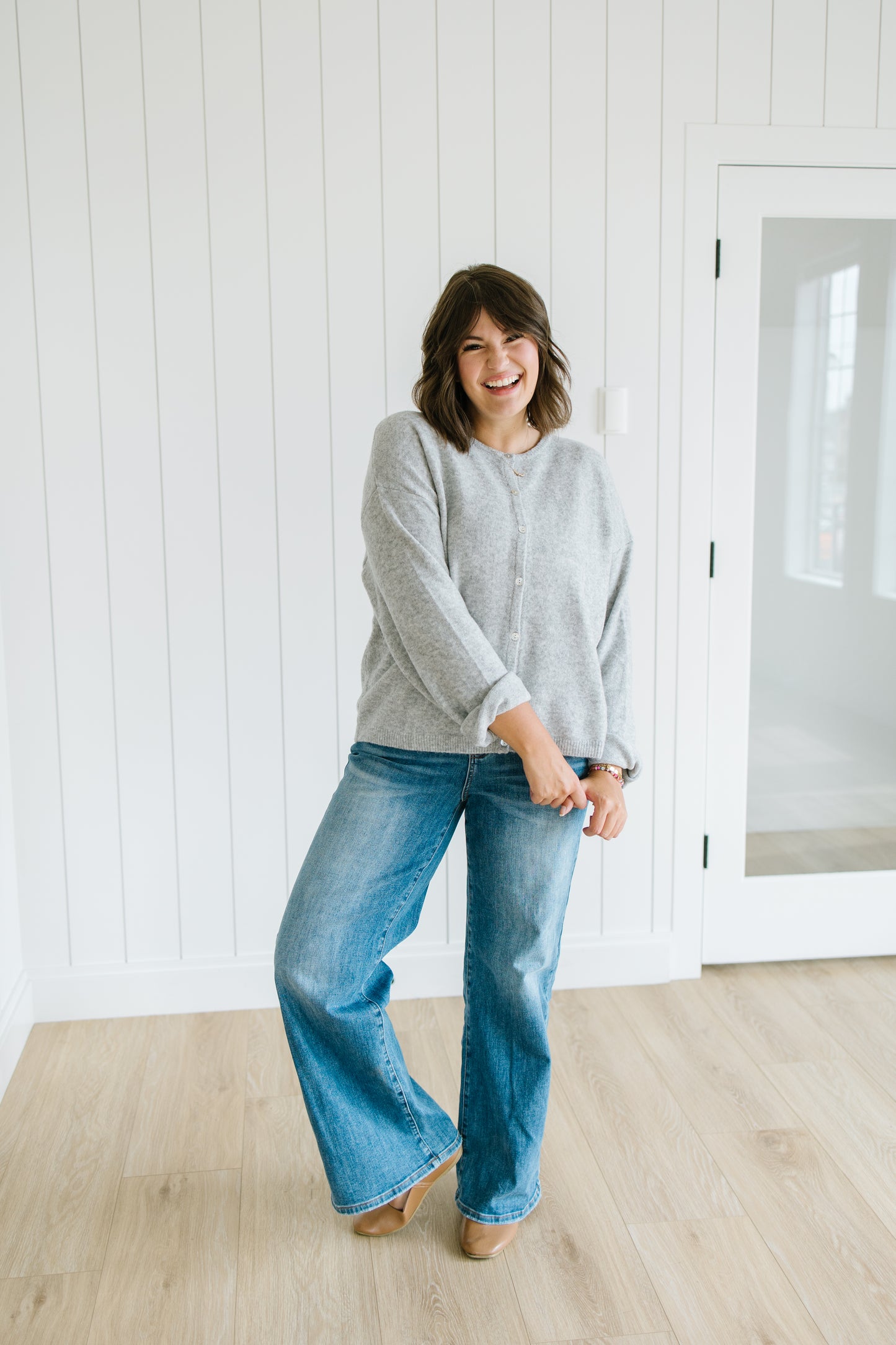 Perla Cardigan in Gray
