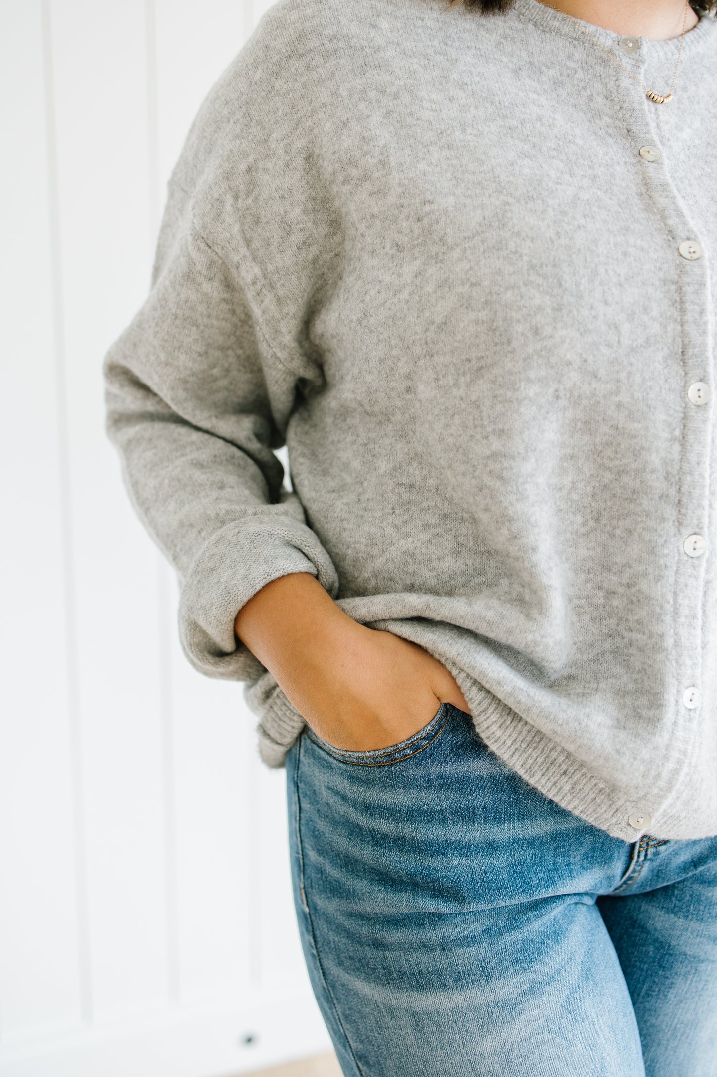 Perla Cardigan in Gray