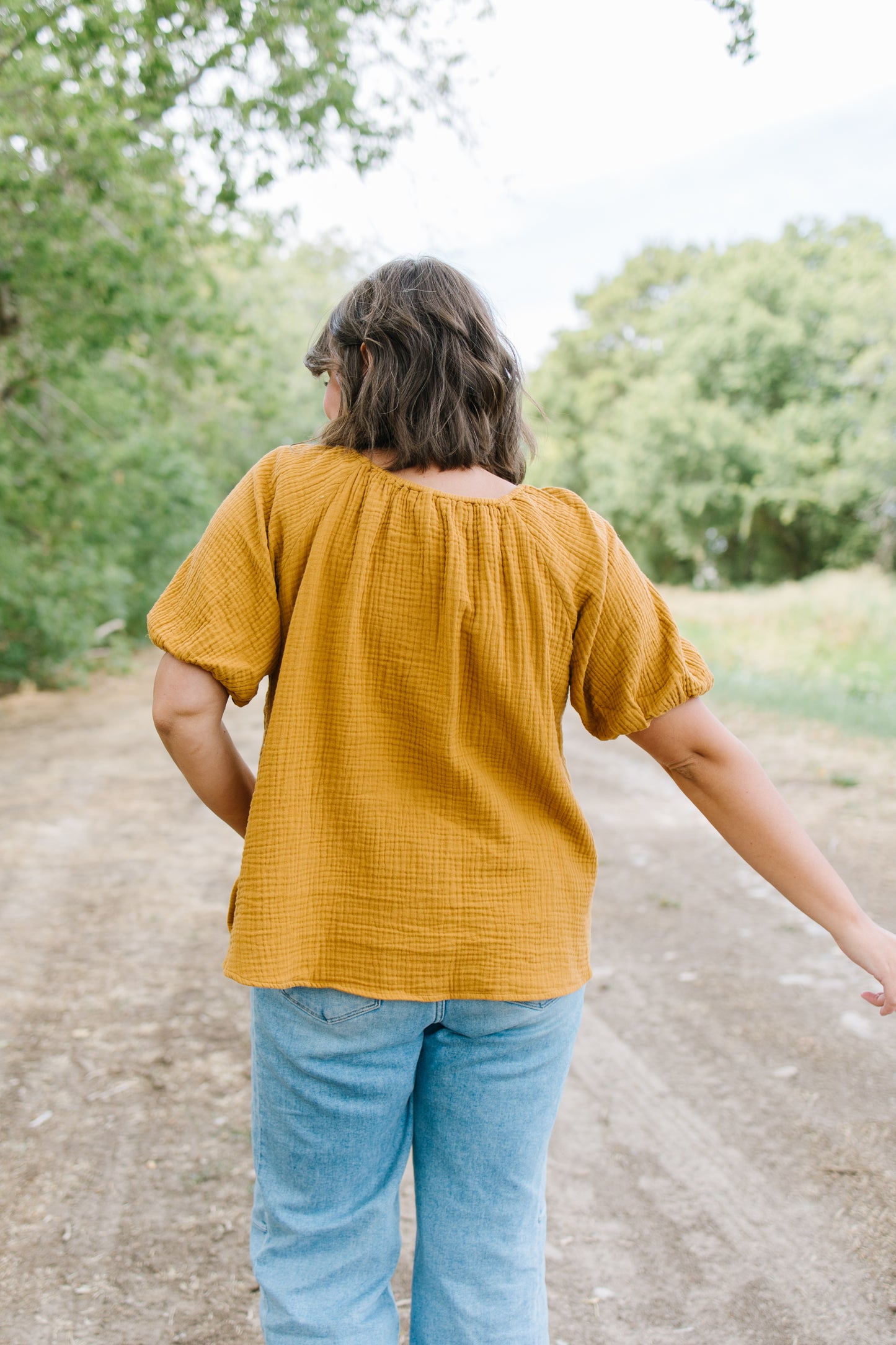 Lola Blouse in Golden