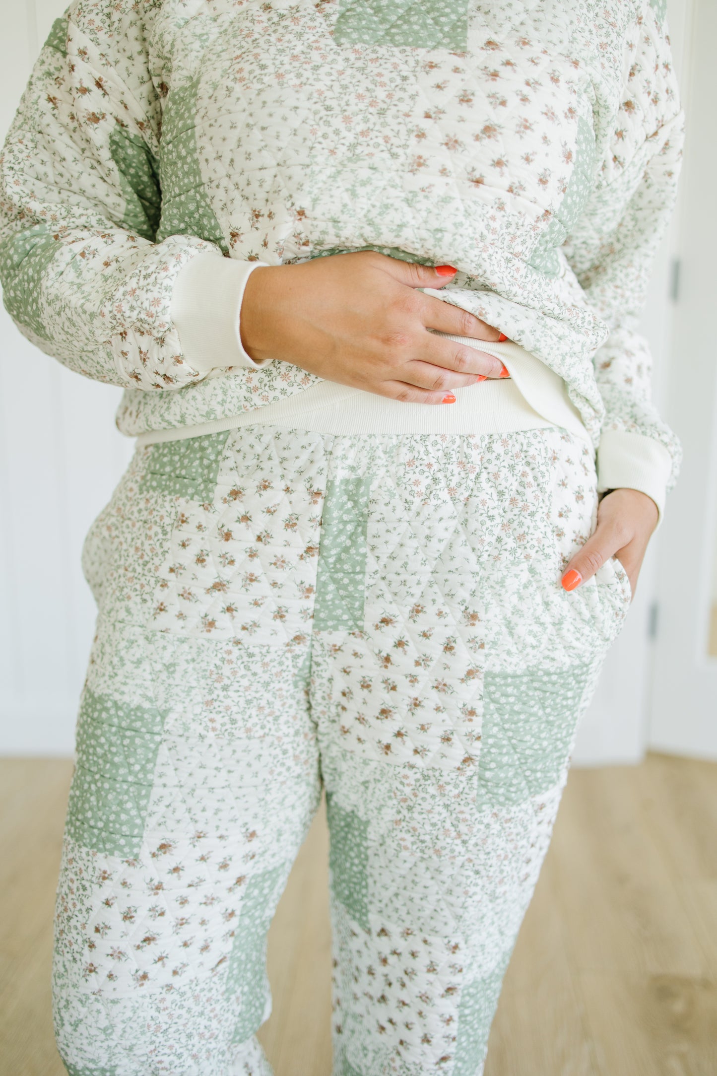 Cole Floral Quilted Pants