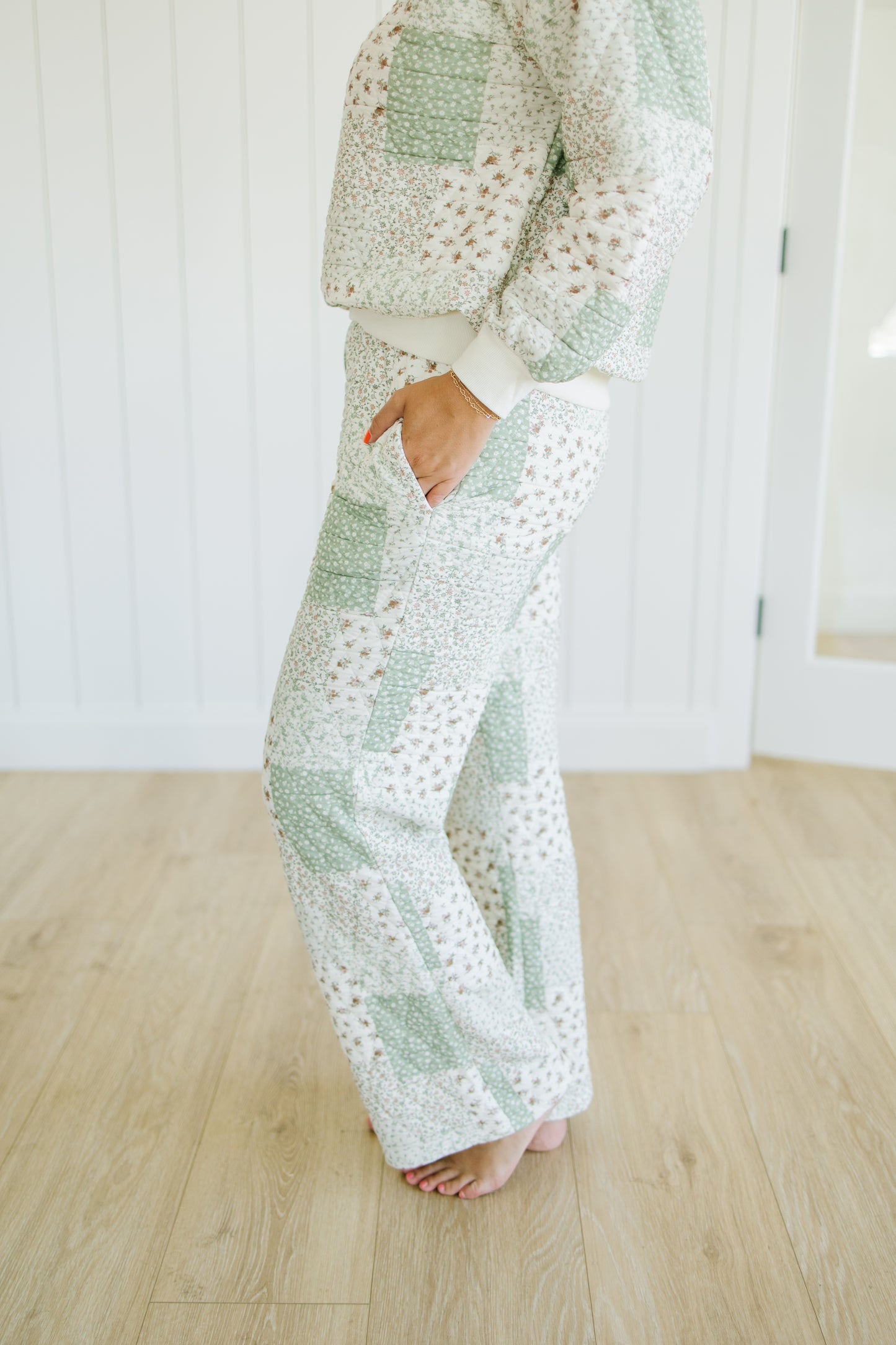 Cole Floral Quilted Pants