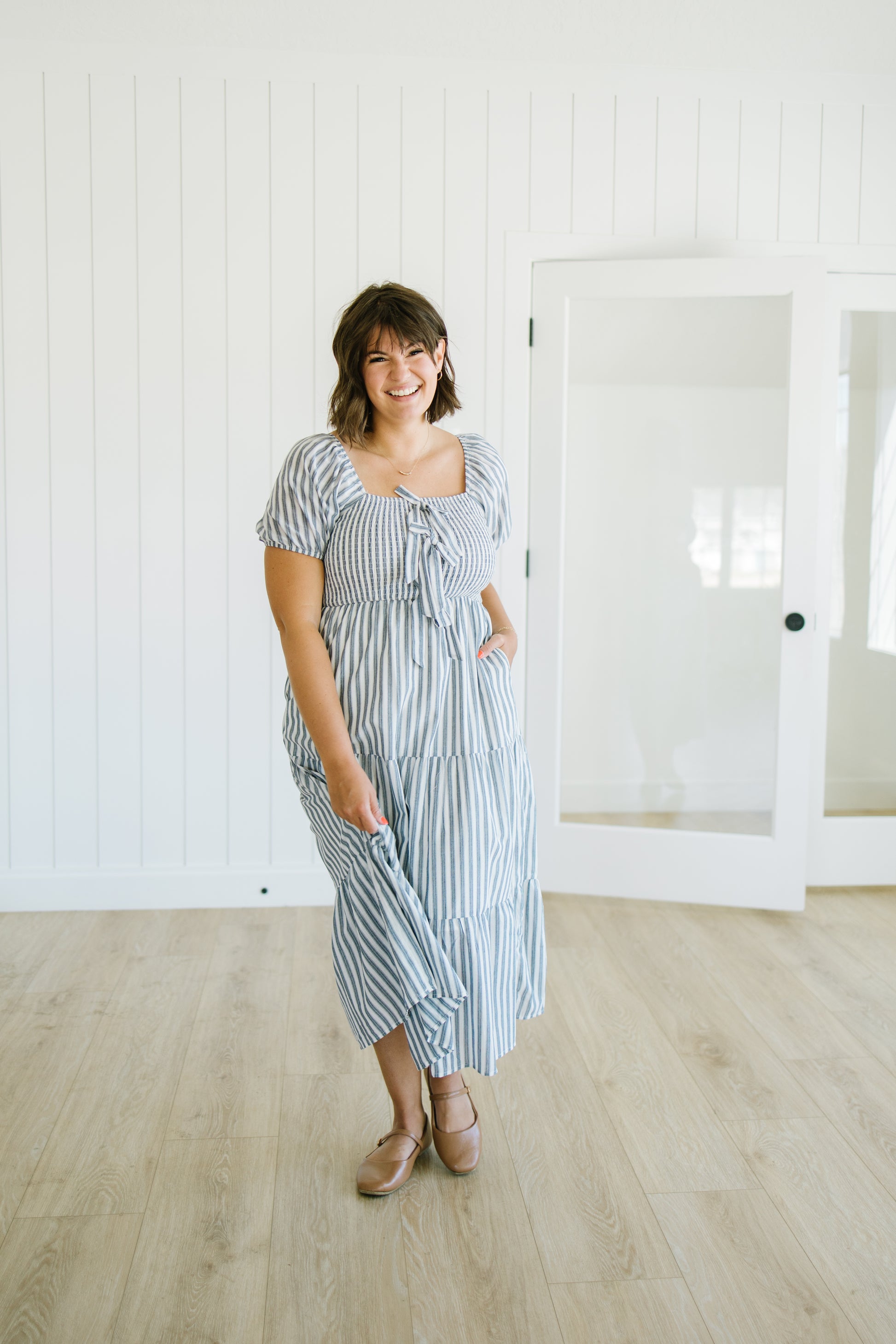 *Jameson Striped Midi Dress - Lettie Boutique