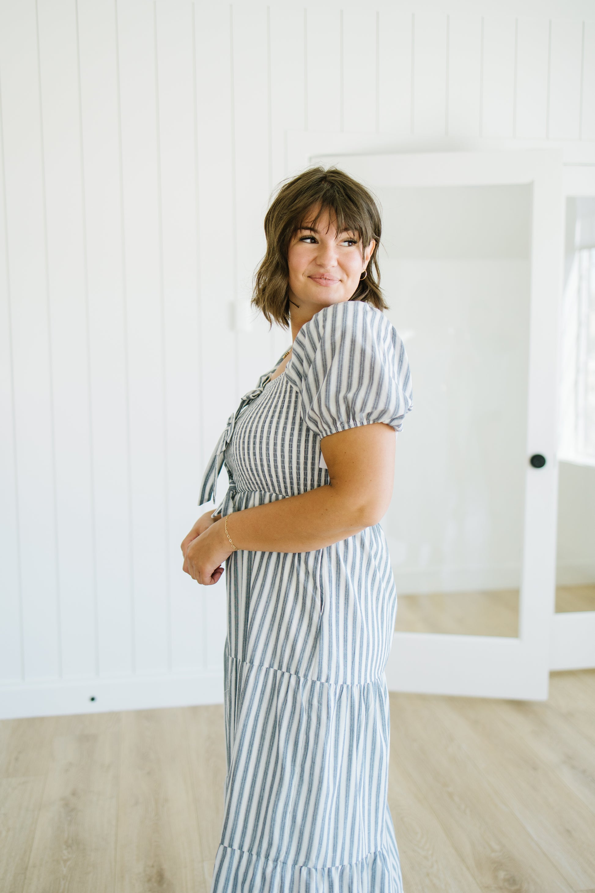 *Jameson Striped Midi Dress - Lettie Boutique