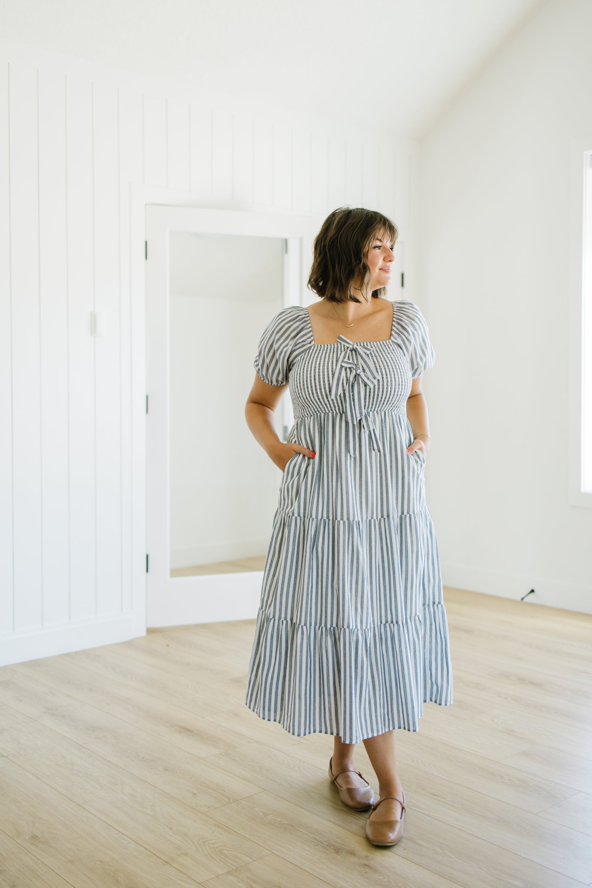 *Jameson Striped Midi Dress - Lettie Boutique