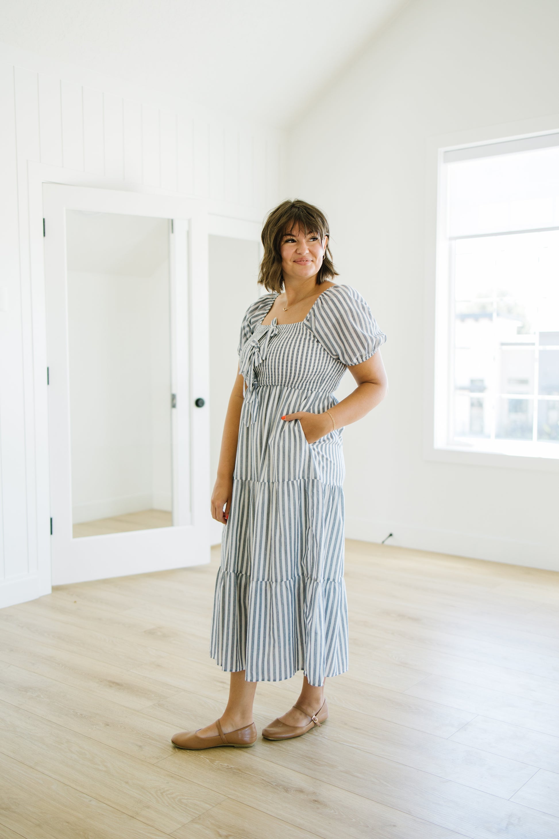 *Jameson Striped Midi Dress - Lettie Boutique