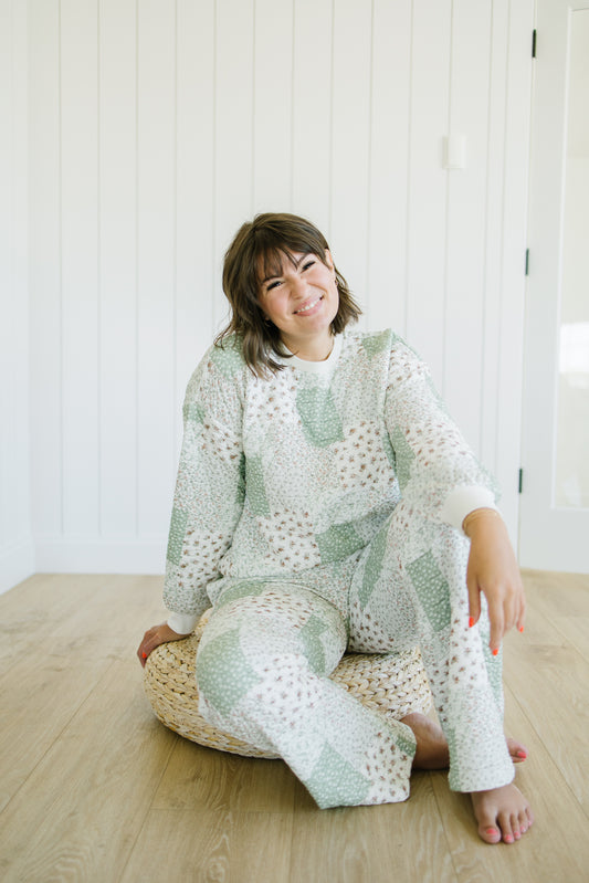 Dylan Floral Quilted Pullover