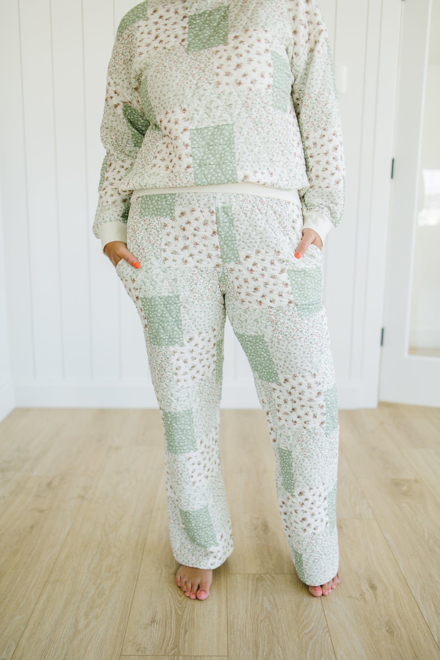Cole Floral Quilted Pants