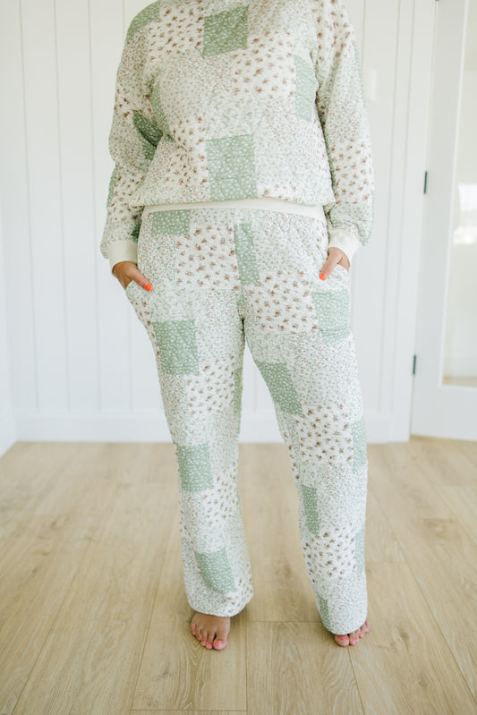 Cole Floral Quilted Pants
