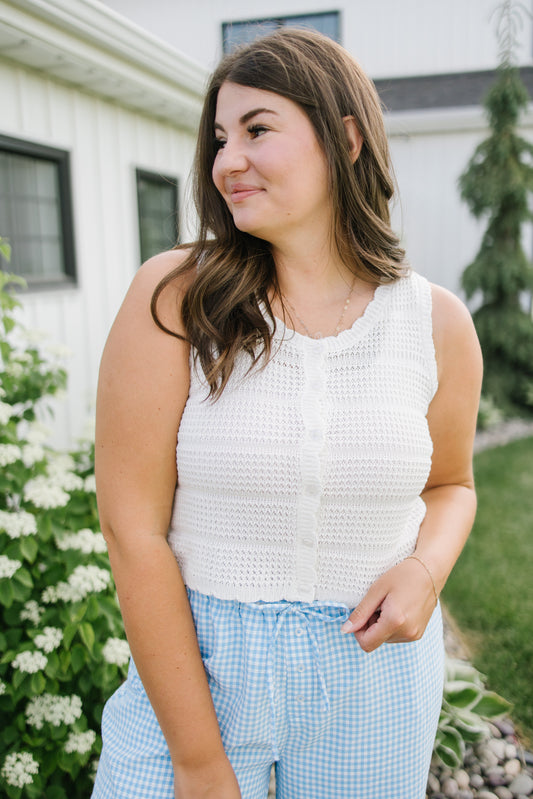 +Faye Crochet Tank - Lettie Boutique