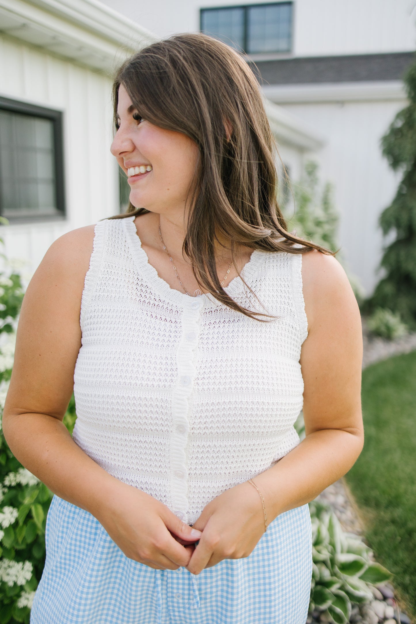 +Faye Crochet Tank - Lettie Boutique